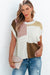 Multicolored textured sweater t-shirt *