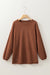 Brown corduroy oversized sweatshirt