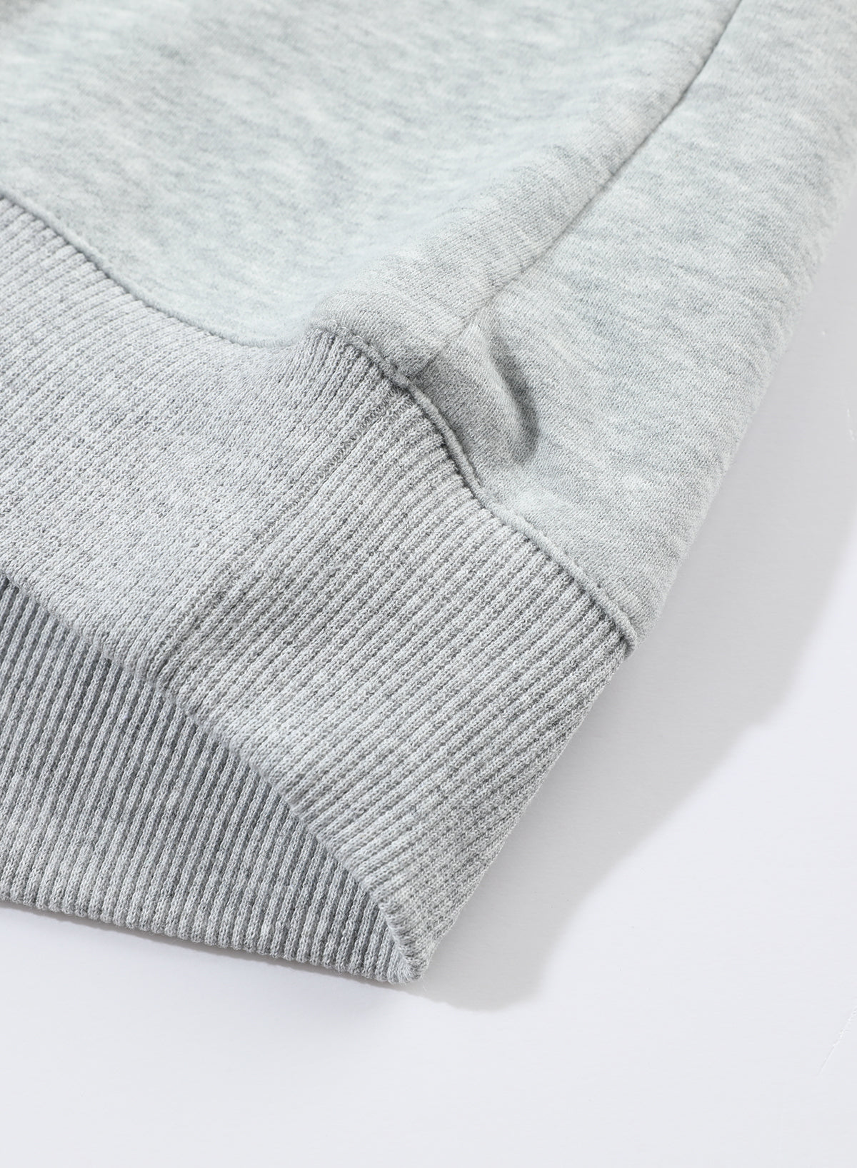 Patchwork actif gris Détail à sweat à sweat d'hiver chaud