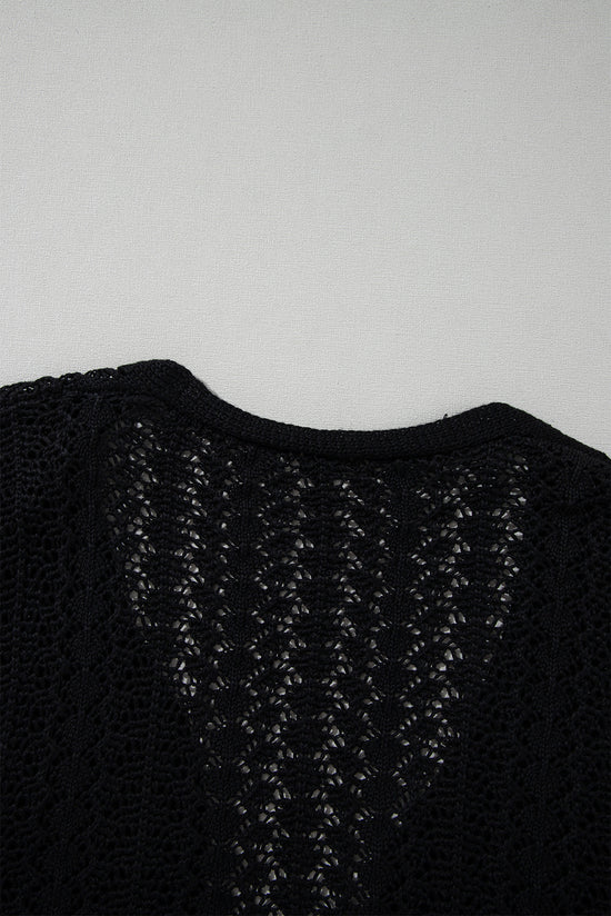 Cardigan noir ouvert sur le devant *-A WOMAN WE LOVE