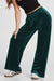 Evergreen - Pantalon large uni à taille avec cordon de serrage