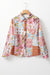 Rose abstract colored buttoned shirt