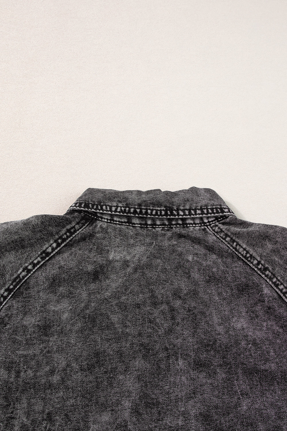 Short -sleeved buttoned dress *