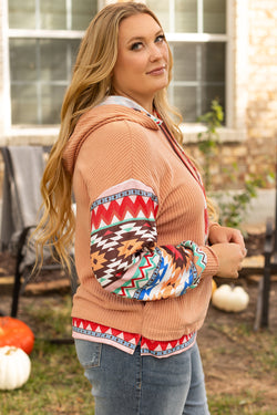 Sudadera con capucha aztec khaki en gran relevo