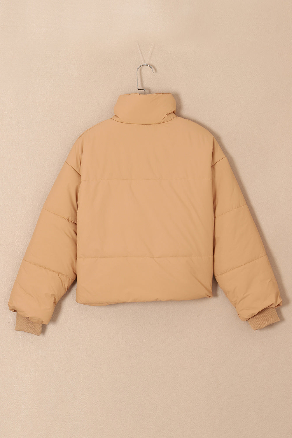 Brown zip up Pocketd Puffinter