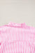 Oversize shirt with pink stripes *