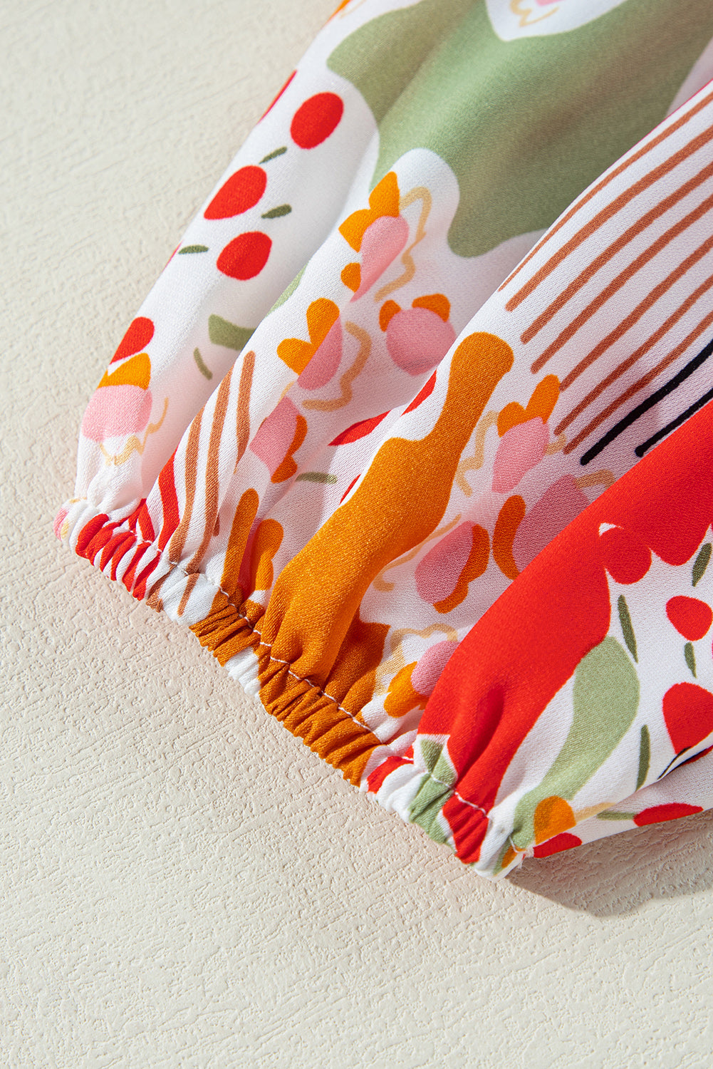 Chemise orange imprimée fendue *-A WOMAN WE LOVE