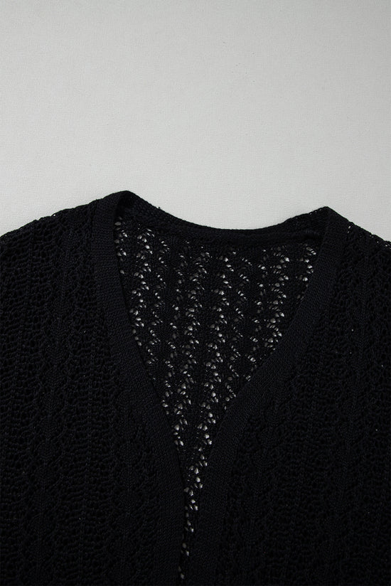 Cardigan noir ouvert sur le devant *-A WOMAN WE LOVE