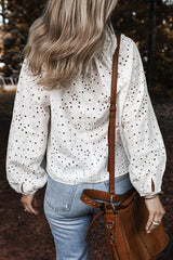Blouse blanche à col en V et *-A WOMAN WE LOVE