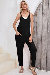Combinaison sarouel noire sans manches *-A WOMAN WE LOVE