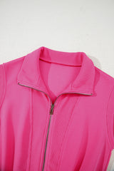 Fuishia textured fabric combination *