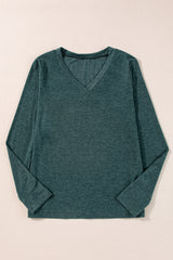 Top y Voc -Color V -Color V -neck Mog