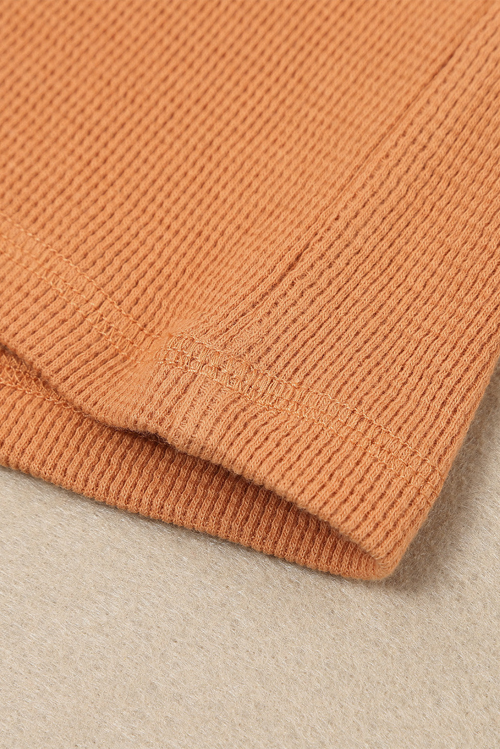 Tricot à gaufre orange