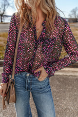 Chemise décontractée boutonnée imprimée à pois *-A WOMAN WE LOVE