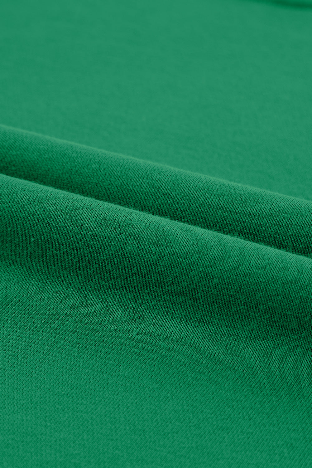 Plain green crew neck sweatshirt with raglan sleeves