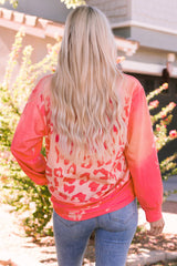 Bleached Pink Cheetah Print Sweatshirt