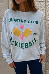Pickleball de Gray Country Switch Gray Gray Light Gray Chowle con costuras expuestas