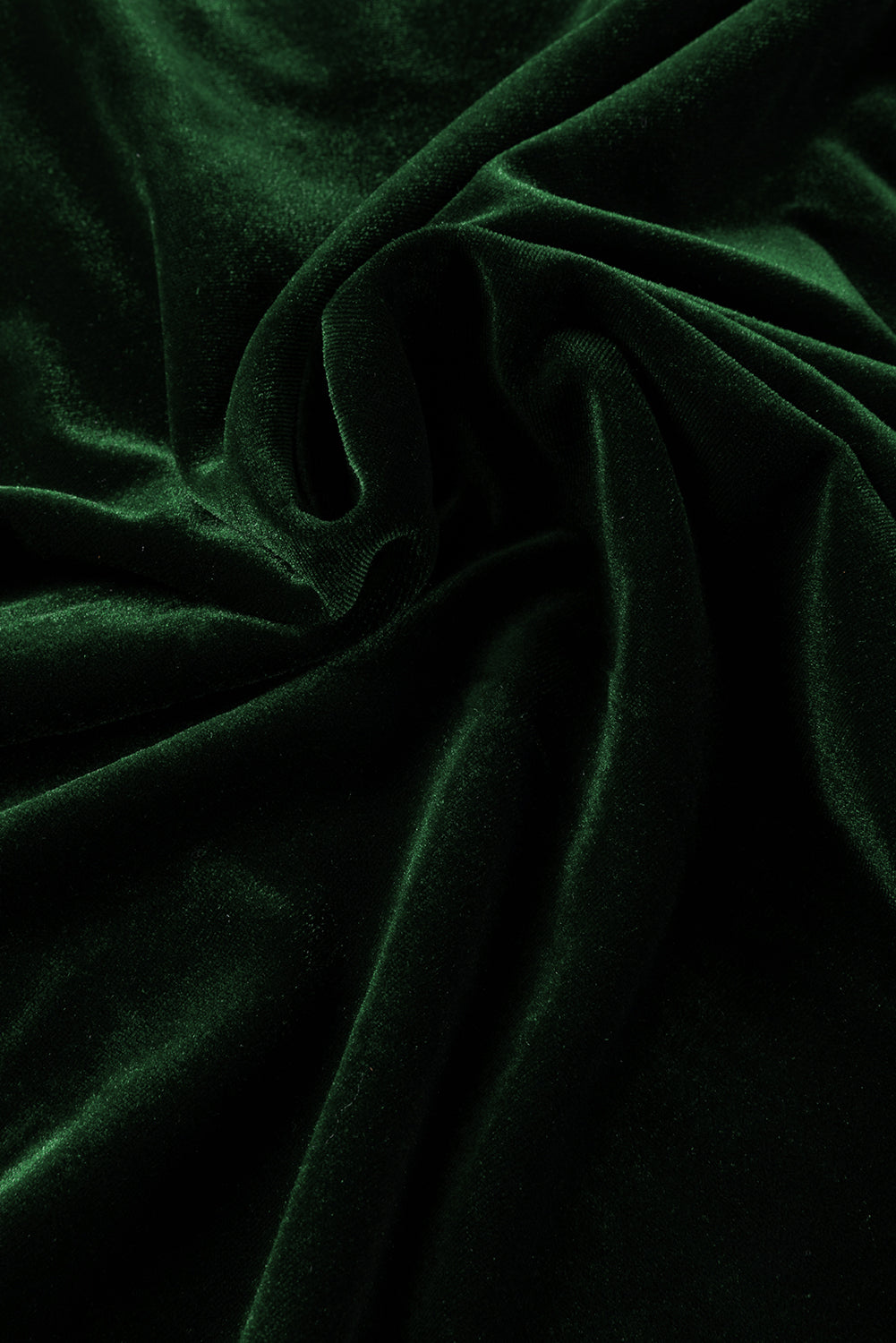 Elegant velvet blouse with a green amount of green *