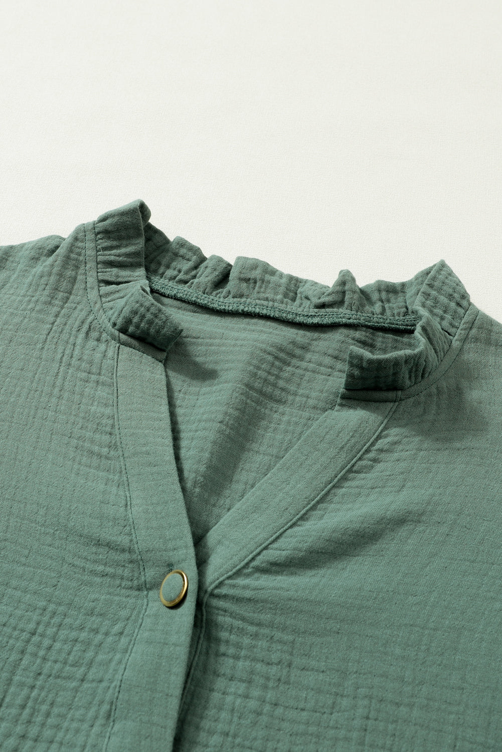 Camicia piena di split fritti verde