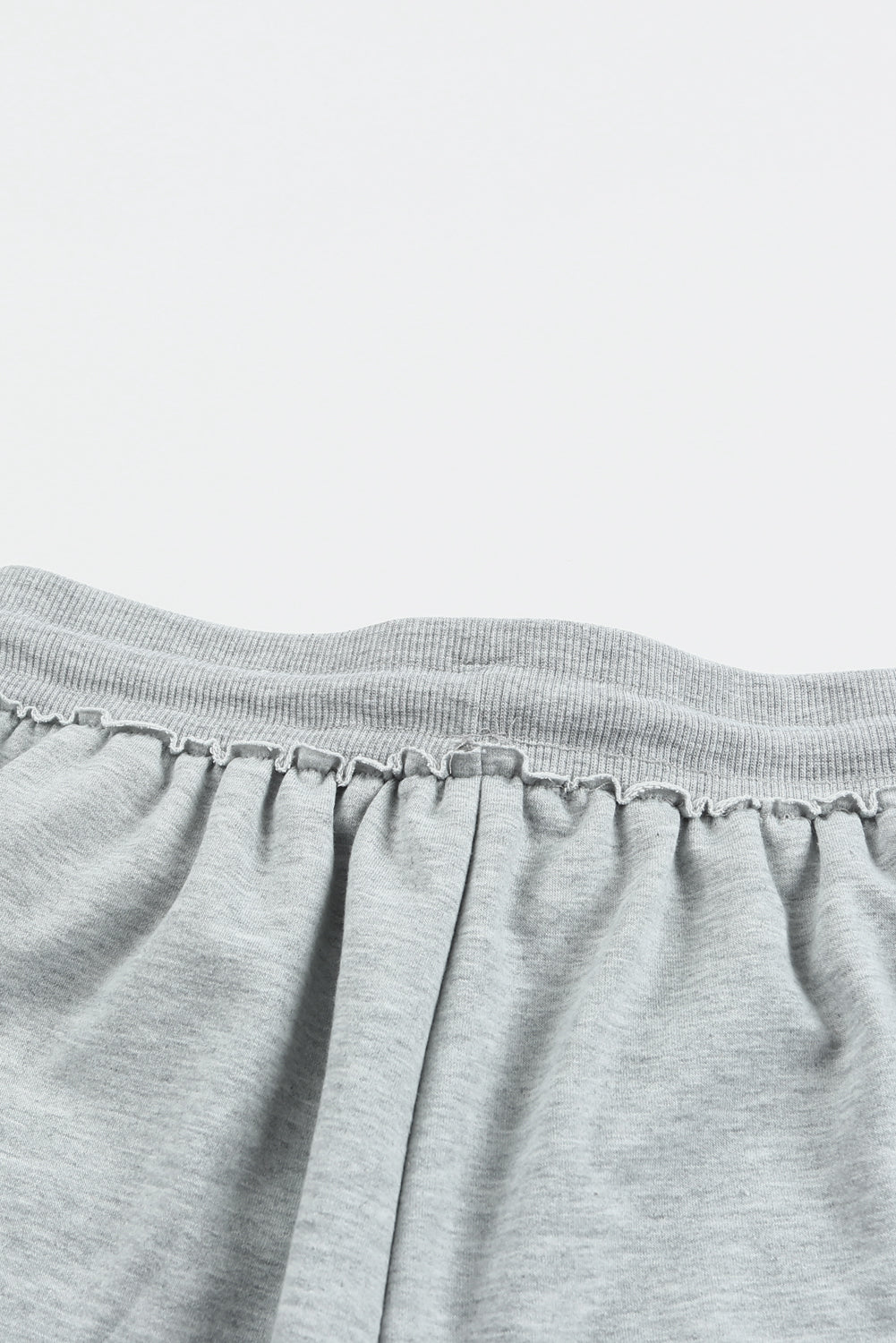 Shorts décontractés en tricot gris