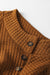 Matelated brown swallowed with buttoned neckline and upright collar