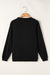 Black Sweatshirt with Color Block Arc-en-Ciel stripes