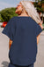 Camiseta sin camiseta Textured Navy Blue *