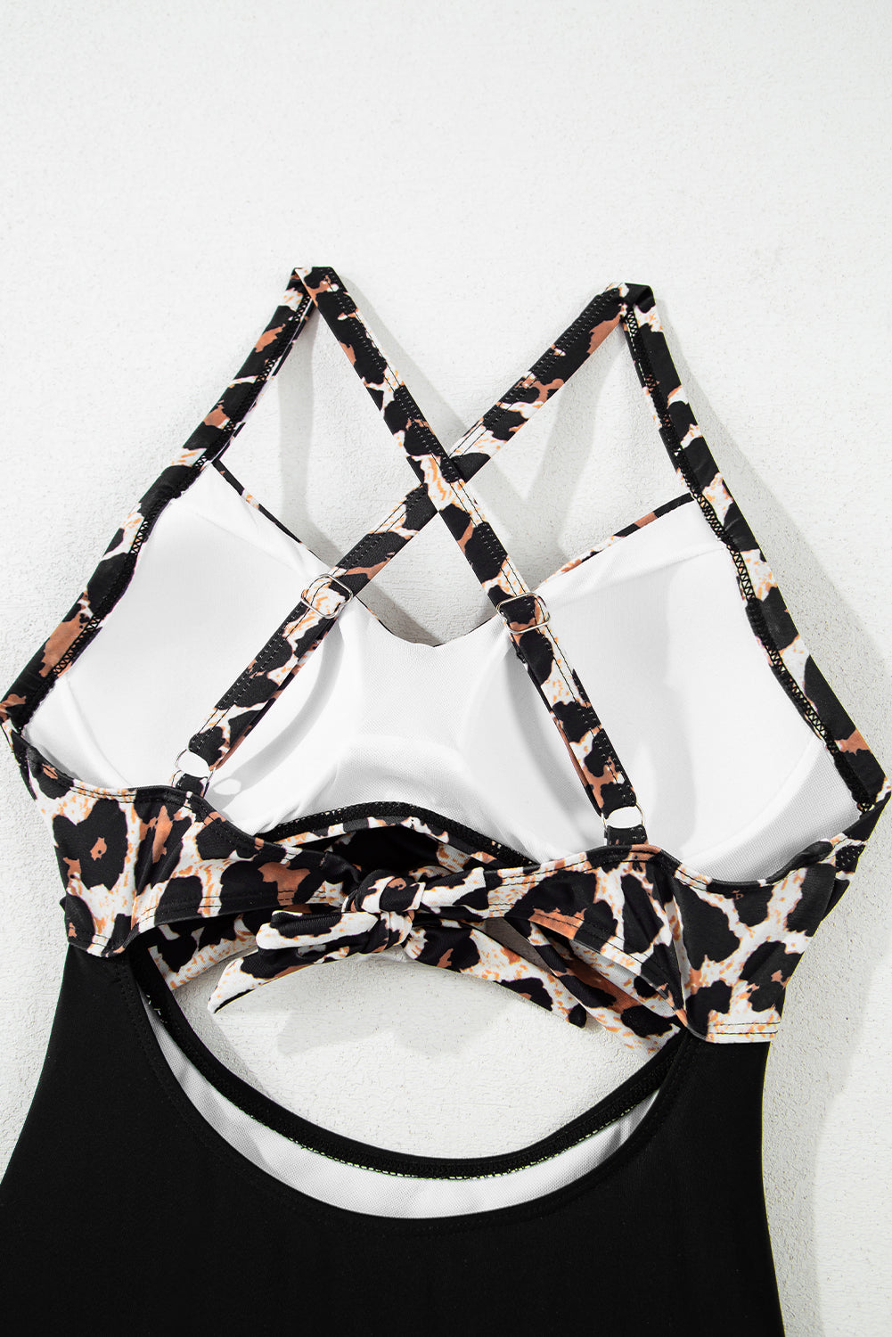 Black leopard 2 tones * monokini