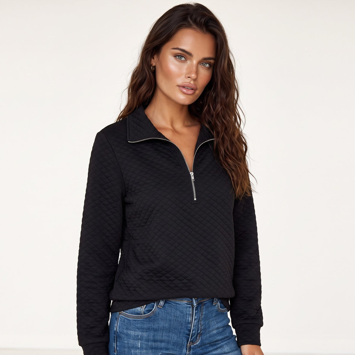 Sudadera de colchón negro unido con medias brincabilidad