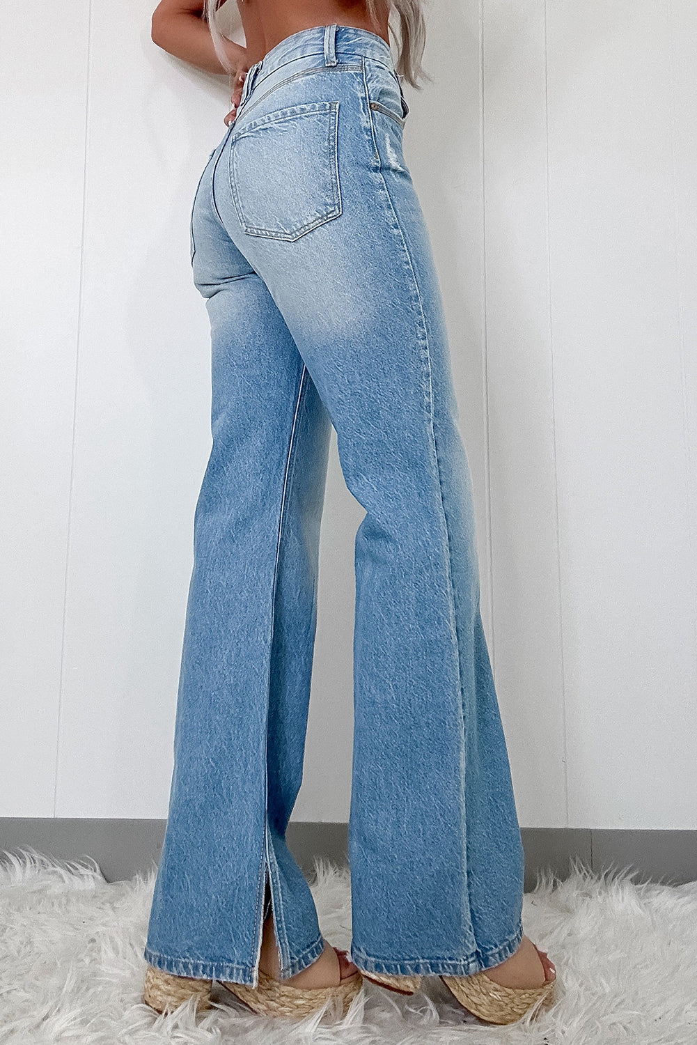 Myosotis High Rise Shift Send Jeans rectos