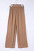 Large casual pants with elastic waist with brown tightening cord