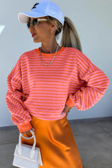 Sudadera de cuello de cuello amplio *