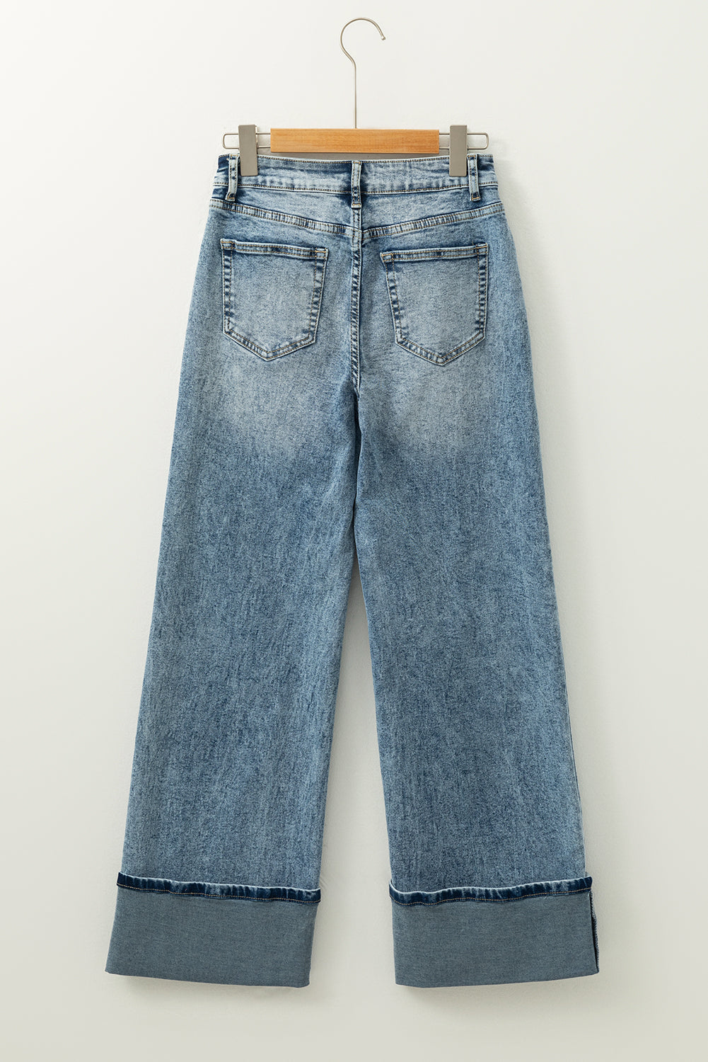 Myosotis High Rise Button Reißverschluss Fly Medium Wash Jeans