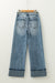 Myosotis - high -waisted jeans with zipped fly and medium deputy button