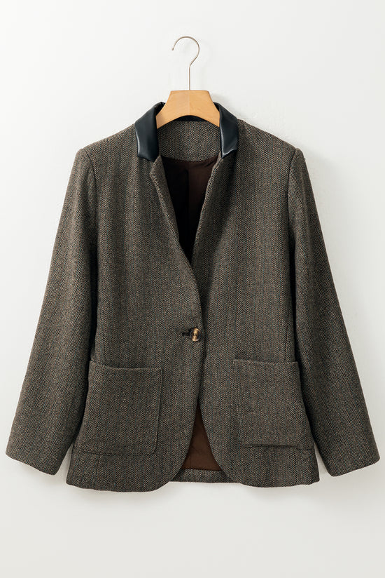 Simple blazer coat