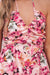 Sleeveless mini-floral robe at Col Licou *