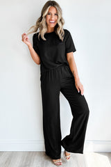 Ensemble 2 pièces t-shirt noir *-A WOMAN WE LOVE