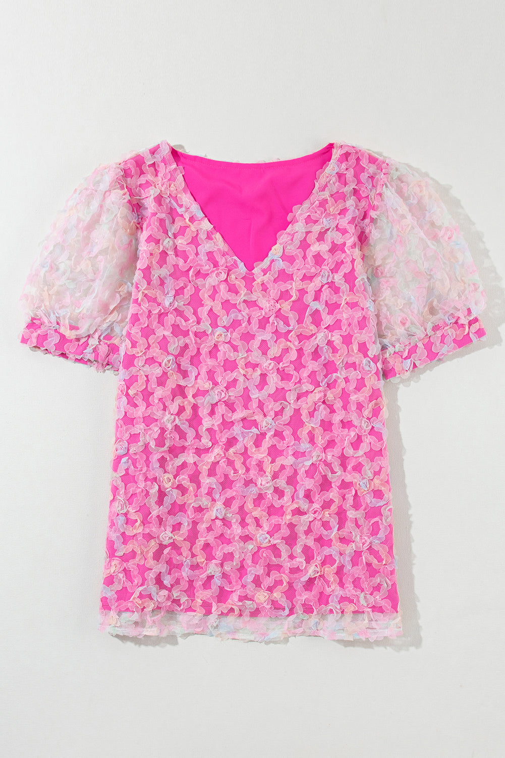 Blouse à manches courtes bouffantes-A WOMAN WE LOVE