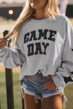 Black Game Day Graphic * sweatshirt