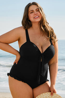 Maillot de bain une pièce texturé chic *