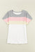 Patchwork color block * t-shirt *