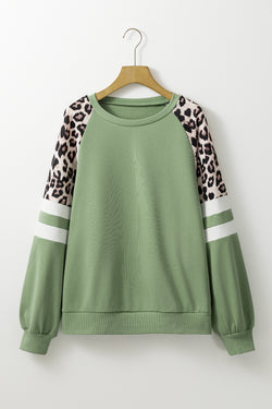 Color Block Sweet with Raglan Sleeve *