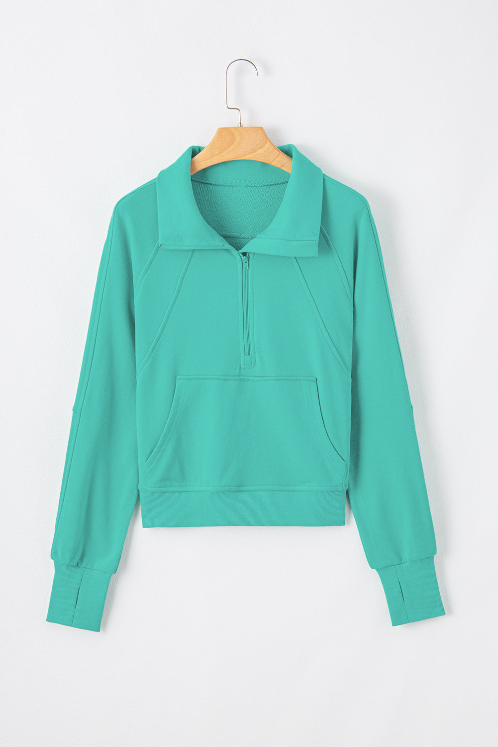 Swein Blue Aruba Sweat Camina con cremallera y collar con bolsillo de canguro