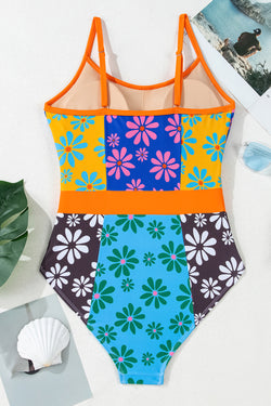 Maillot de bain une pièce Orange floral *