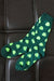 Calcetines de tubo verde oscuro con estampado de trébol de St Patricks