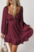 Bright red mini-robe ruffled *