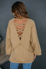 Sweatshirt, beige beige beige ligero, abiertamente
