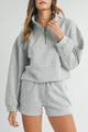 Zipped and light gray shore-Short-Short-Short set