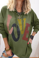 Oversize hooded sweatshirt