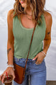 United Green Tank Top en collar en u u u u u u